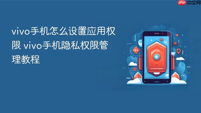 vivo手机怎么设置应用权限 vivo手机隐私权限管理教程