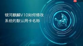银河麒麟v10如何修改系统的默认网卡名称