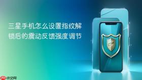 三星手机怎么设置指纹解锁后的震动反馈强度调节