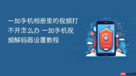 一加手机相册里的视频打不开怎么办 一加手机视频解码器设置教程