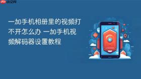 一加手机相册里的视频打不开怎么办 一加手机视频解码器设置教程