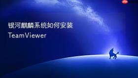 银河麒麟系统如何安装TeamViewer