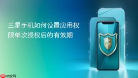 三星手机如何设置应用权限单次授权后的有效期