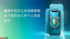 魅族手机怎么关闭桌面图标下划后进入的个人语音助手