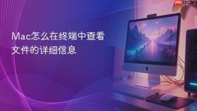 Mac怎么在终端中查看文件的详细信息