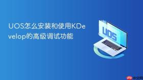 uos怎么安装和使用kdevelop的高级调试功能