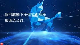 银河麒麟下压缩文件解压报错怎么办