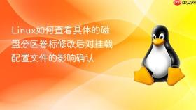 linux如何查看具体的磁盘分区卷标修改后对挂载配置文件的影响确认