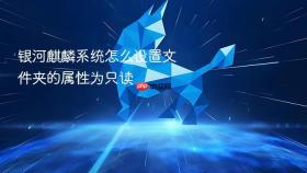 银河麒麟系统怎么设置文件夹的属性为只读