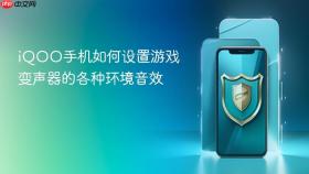iQOO手机如何设置游戏变声器的各种环境音效