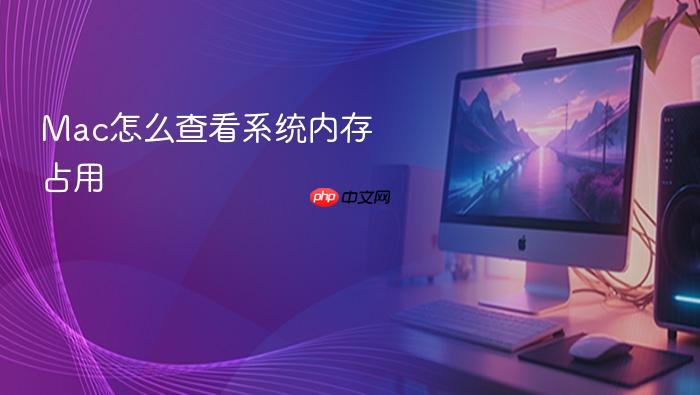 mac怎么查看系统内存占用