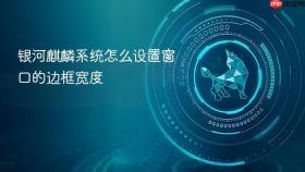 银河麒麟系统怎么设置窗口的边框宽度