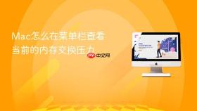mac怎么在菜单栏查看当前的内存交换压力