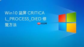 win10 蓝屏 critical_process_died 修复方法