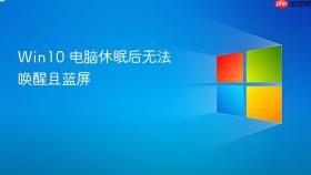 win10 电脑休眠后无法唤醒且蓝屏
