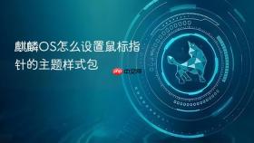 麒麟os怎么设置鼠标指针的主题样式包