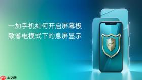 一加手机如何开启屏幕极致省电模式下的息屏显示