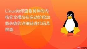 linux如何查看具体的内核安全模块在启动阶段加载失败的详细错误代码及排查