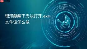 银河麒麟下无法打开.exe文件该怎么做