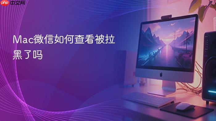 mac微信如何查看被拉黑了吗