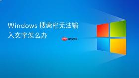 windows 搜索栏无法输入文字怎么办