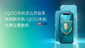 iQOO手机怎么开启系统导航手势 iQOO手机全屏设置教程