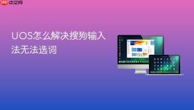 UOS怎么解决搜狗输入法无法选词