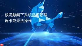 银河麒麟下系统资源管理器卡死无法操作