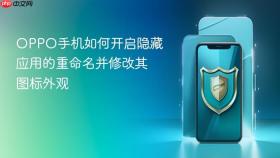 OPPO手机如何开启隐藏应用的重命名并修改其图标外观