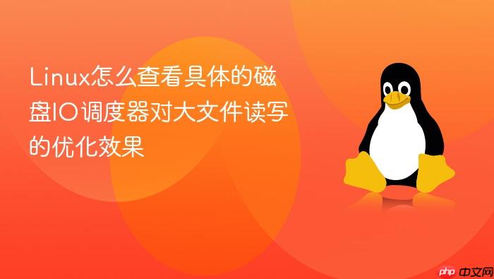linux怎么查看具体的磁盘io调度器对大文件读写的优化效果