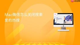 Mac微信怎么关闭搜索里的热搜