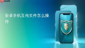 安卓手机互传文件怎么操作