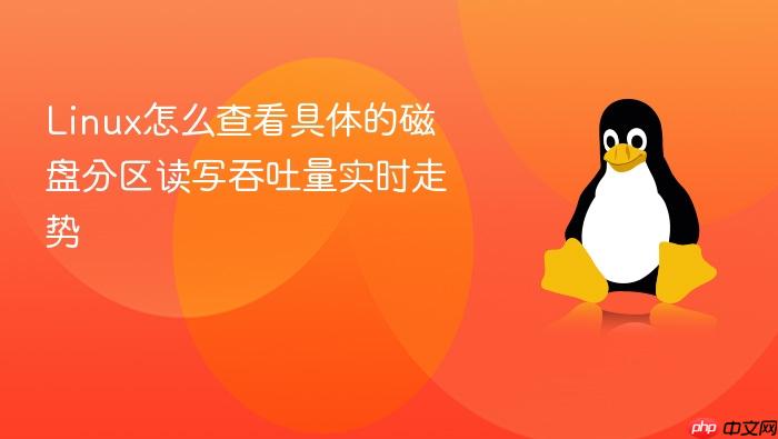 linux怎么查看具体的磁盘分区读写吞吐量实时走势