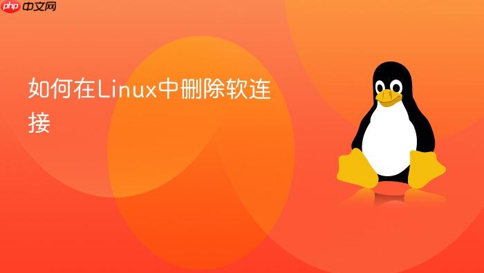如何在linux中删除软连接