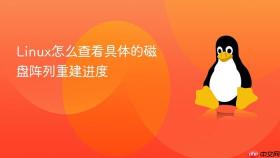 linux怎么查看具体的磁盘阵列重建进度