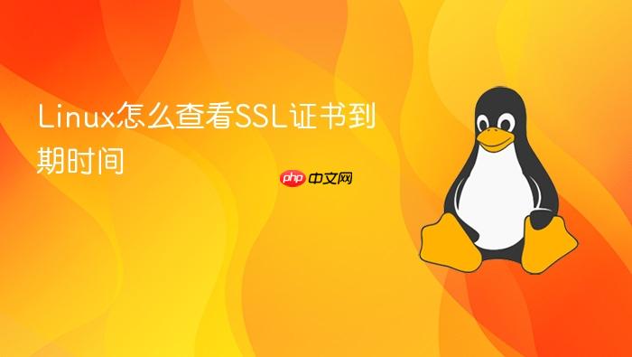 linux怎么查看ssl证书到期时间