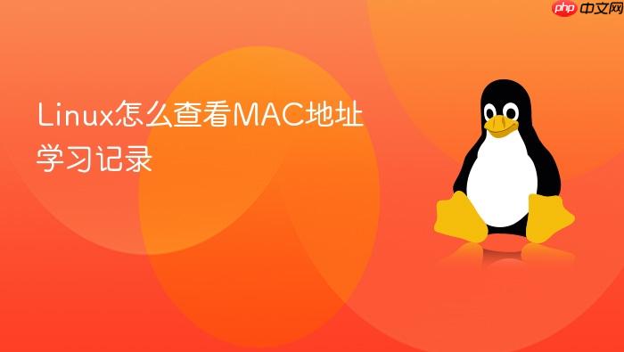 linux怎么查看mac地址学习记录
