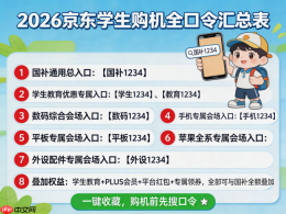 2026年学生购机终极攻略:京东学生认证,学生优惠+手机电脑国补+返校季优惠全叠加 - php中文网