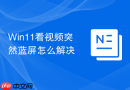 win11看视频突然蓝屏怎么解决