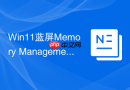 win11蓝屏memory management怎么解决