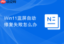 win11蓝屏自动修复失败怎么办