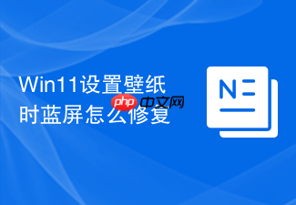 win11设置壁纸时蓝屏怎么修复