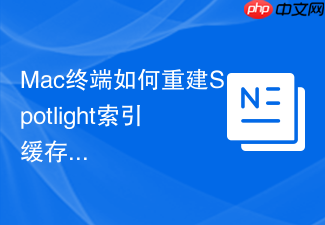 mac终端如何重建spotlight索引缓存