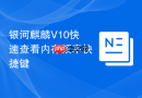 银河麒麟v10快速查看内存频率快捷键