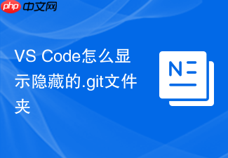 vs code怎么显示隐藏的.git文件夹