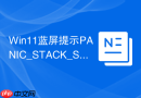Win11蓝屏提示PANIC_STACK_SWITCH怎么办
