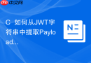 C++如何从JWT字符串中提取Payload部分