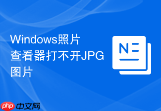 windows照片查看器打不开jpg图片