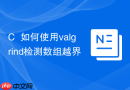 C++如何使用valgrind检测数组越界