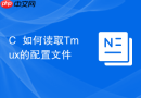 c++如何读取tmux的配置文件
